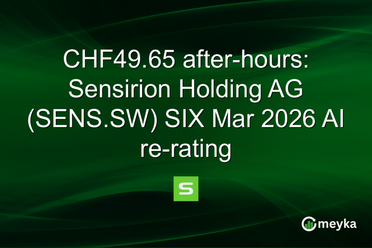 CHF49.65 after-hours: Sensirion Holding AG (SENS.SW) SIX Mar 2026 AI re-rating
