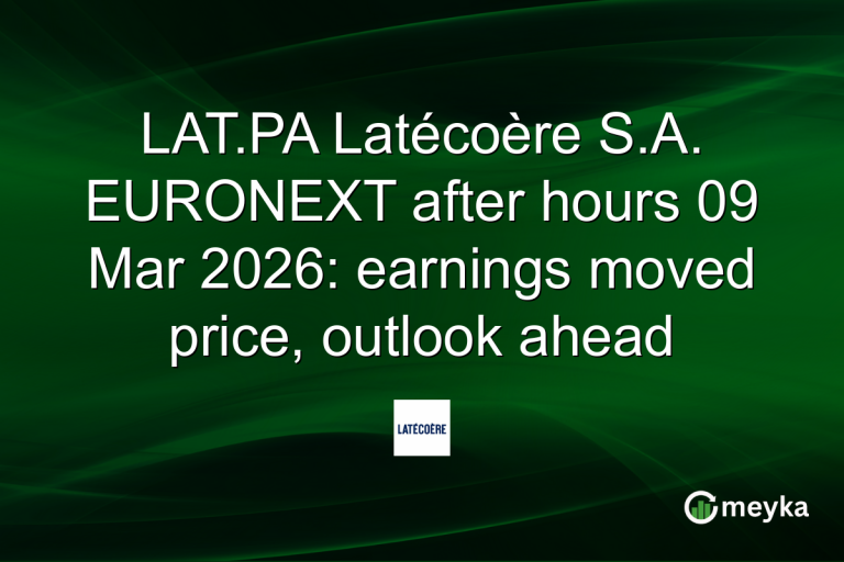 LAT.PA Latécoère S.A. EURONEXT after hours 09 Mar 2026: earnings moved price, outlook ahead