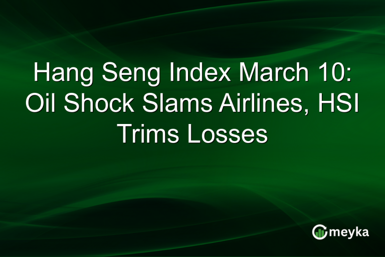 Hang Seng Index March 10: Oil Shock Slams Airlines, HSI Trims Losses