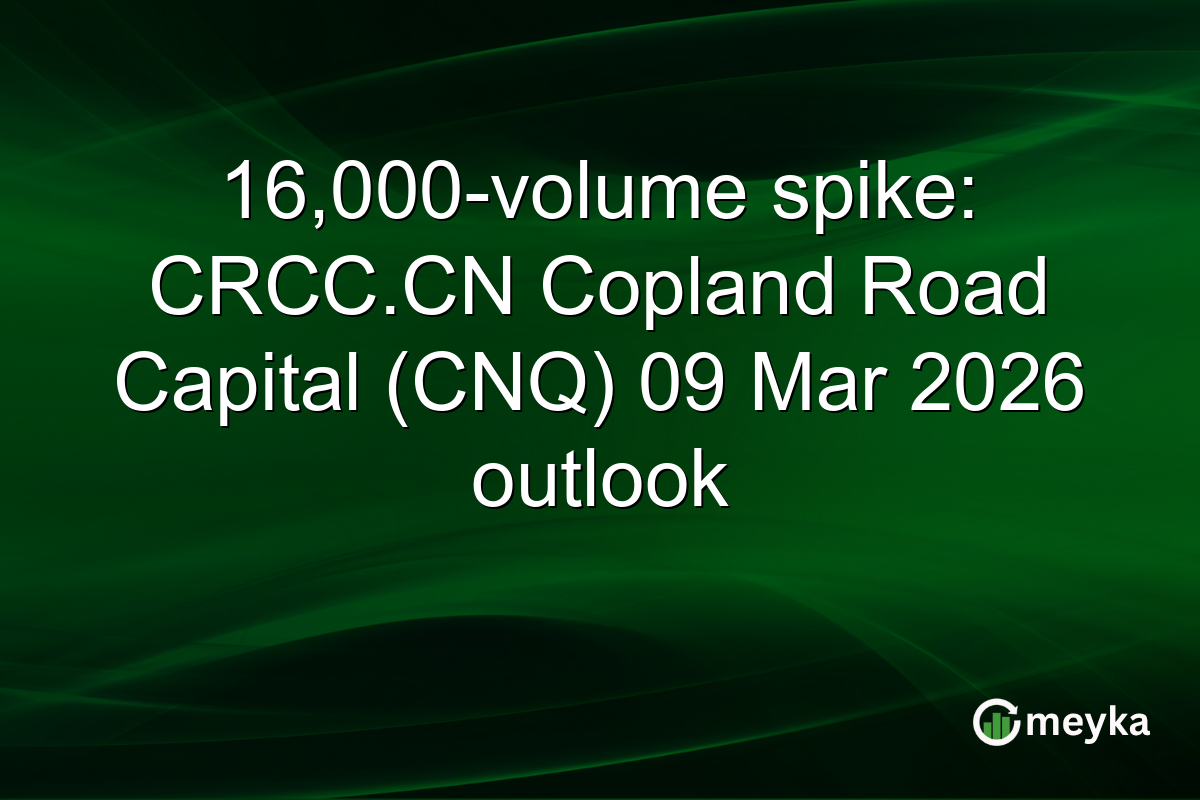 16,000-volume spike: CRCC.CN Copland Road Capital (CNQ) 09 Mar 2026 outlook