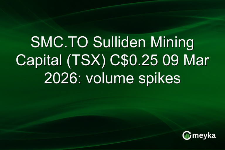 SMC.TO Sulliden Mining Capital (TSX) C$0.25 09 Mar 2026: volume spikes
