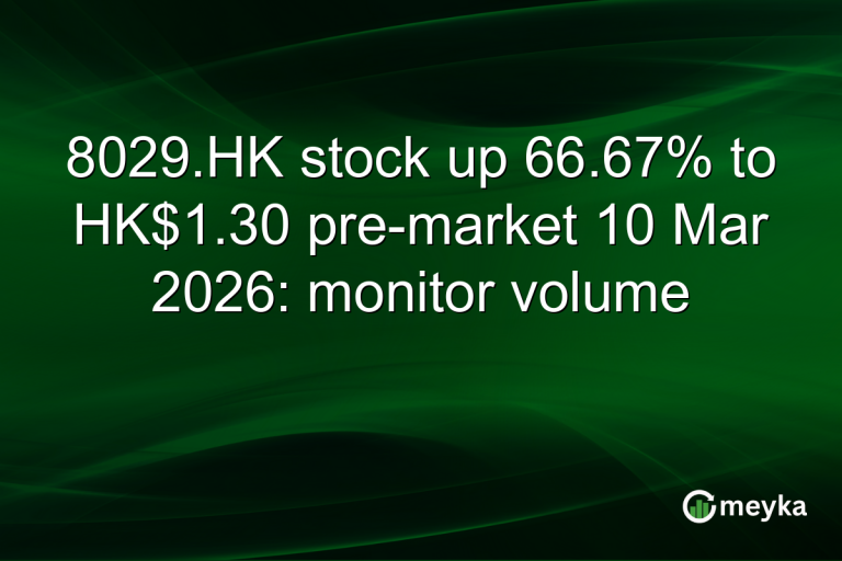 8029.HK stock up 66.67% to HK$1.30 pre-market 10 Mar 2026: monitor volume