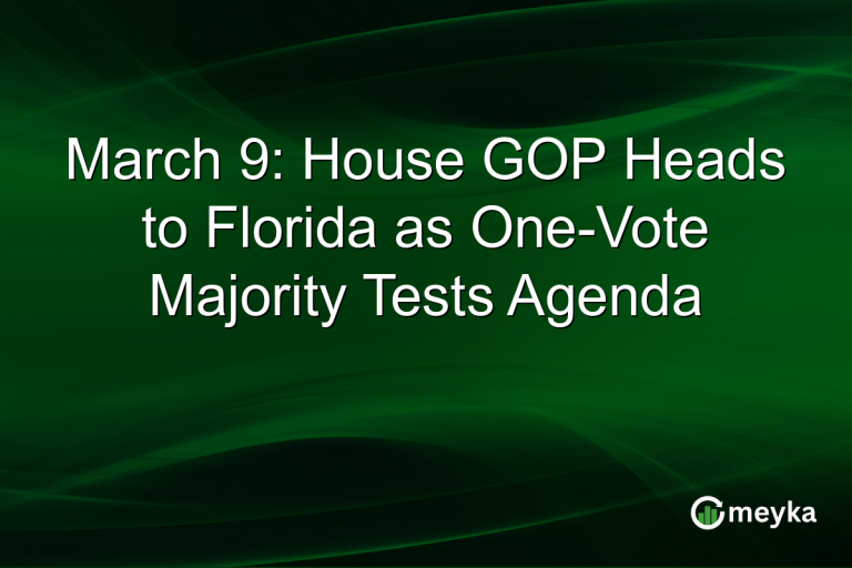 March 9: House GOP Heads to Florida as One-Vote Majority Tests Agenda