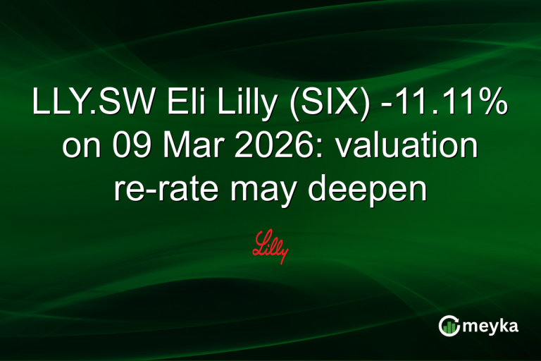 LLY.SW Eli Lilly (SIX) -11.11% on 09 Mar 2026: valuation re-rate may deepen