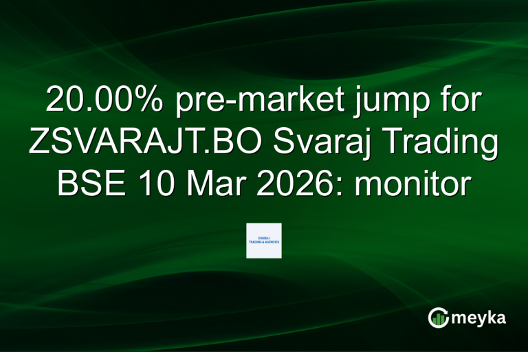 20.00% pre-market jump for ZSVARAJT.BO Svaraj Trading BSE 10 Mar 2026: monitor