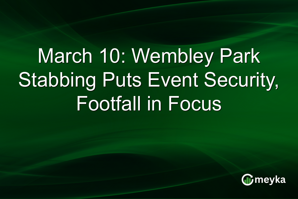 March 10: Wembley Park Stabbing Puts Event Security, Footfall in Focus