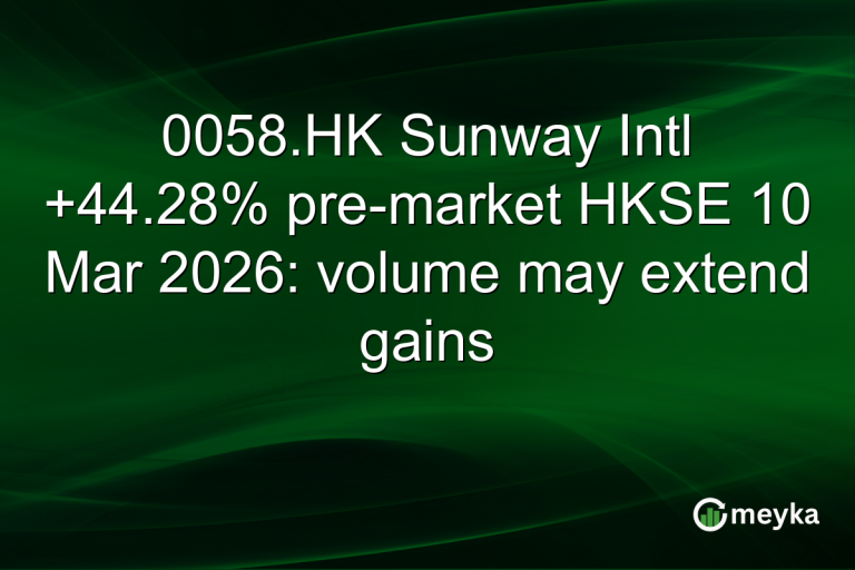 0058.HK Sunway Intl +44.28% pre-market HKSE 10 Mar 2026: volume may extend gains