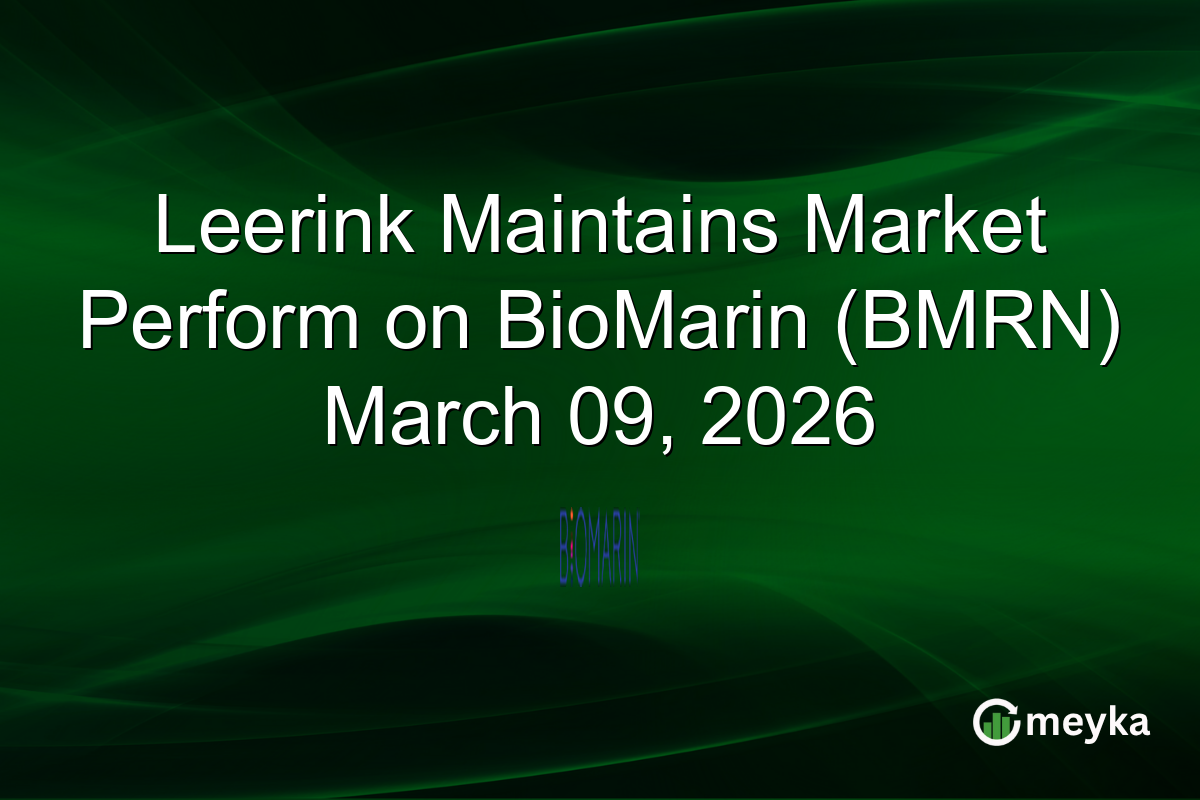 Leerink Maintains Market Perform on BioMarin (BMRN) March 09, 2026