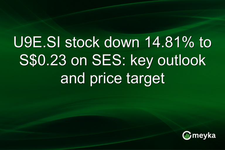 U9E.SI stock down 14.81% to S$0.23 on SES: key outlook and price target