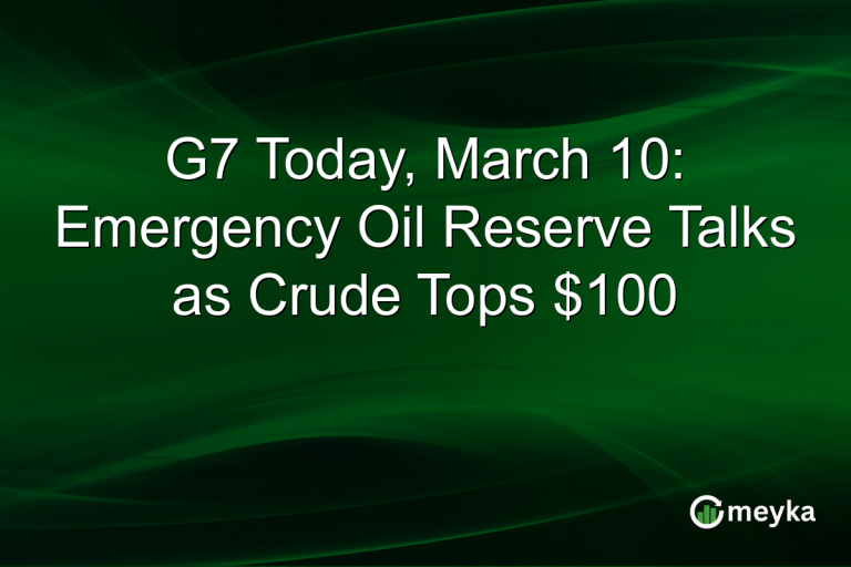 G7 Today, March 10: Emergency Oil Reserve Talks as Crude Tops $100