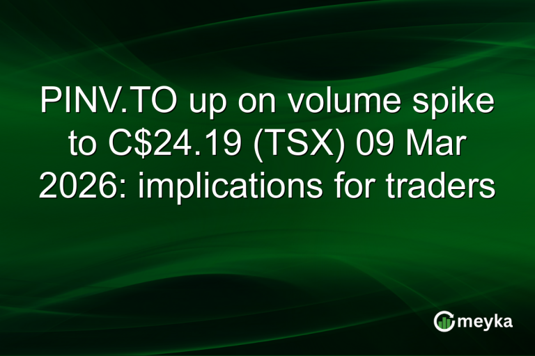 PINV.TO up on volume spike to C$24.19 (TSX) 09 Mar 2026: implications for traders