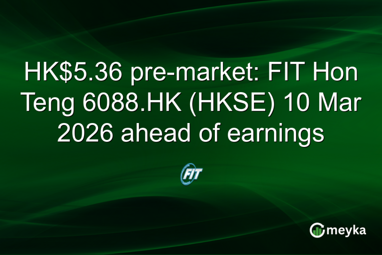 HK$5.36 pre-market: FIT Hon Teng 6088.HK (HKSE) 10 Mar 2026 ahead of earnings