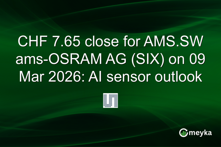 CHF 7.65 close for AMS.SW ams-OSRAM AG (SIX) on 09 Mar 2026: AI sensor outlook