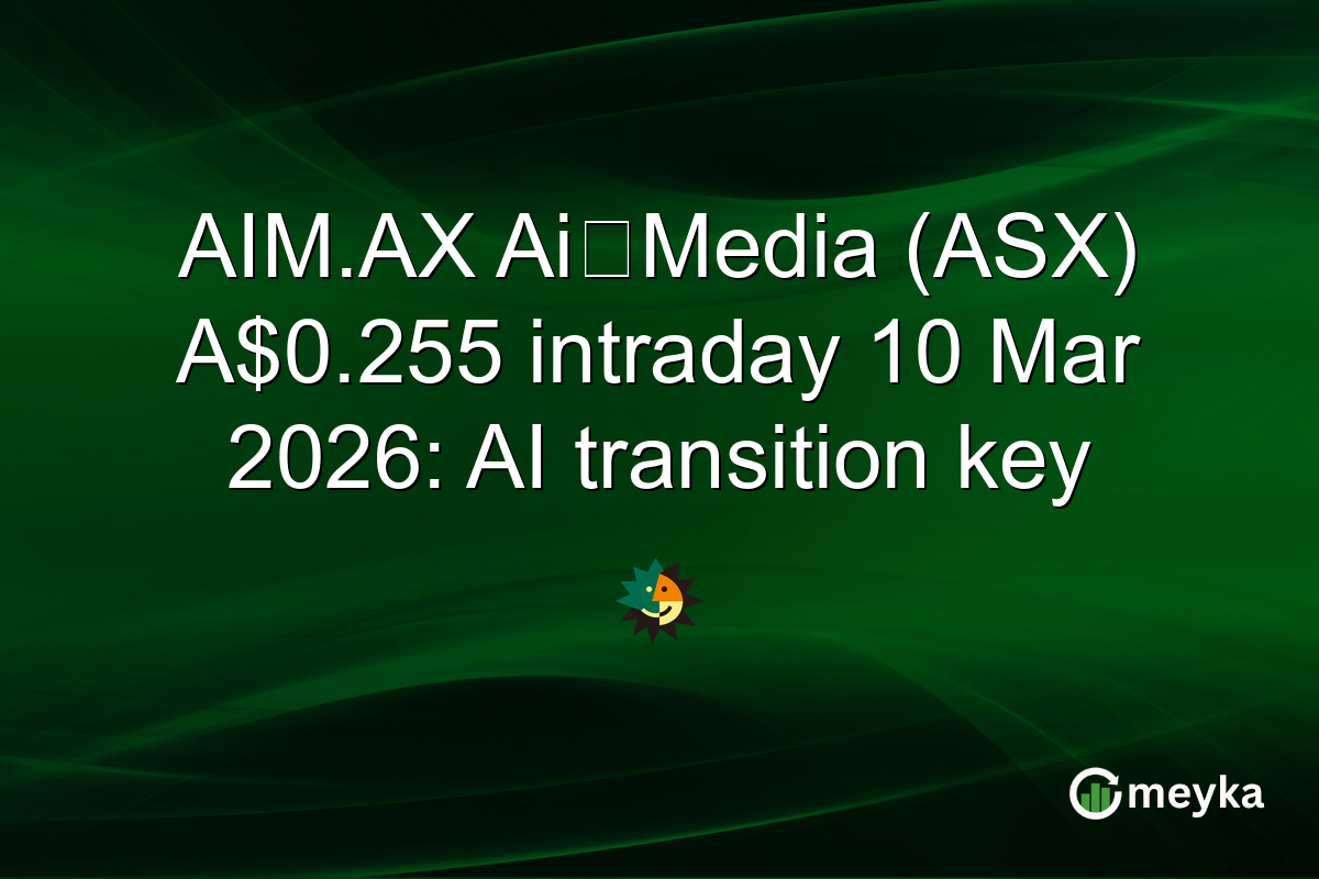 AIM.AX Ai‑Media (ASX) A$0.255 intraday 10 Mar 2026: AI transition key