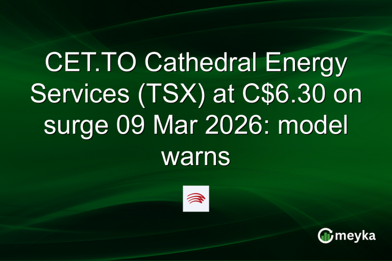 CET.TO Cathedral Energy Services (TSX) at C$6.30 on surge 09 Mar 2026: model warns