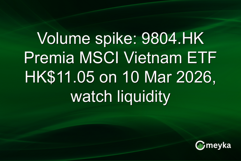 Volume spike: 9804.HK Premia MSCI Vietnam ETF HK$11.05 on 10 Mar 2026, watch liquidity