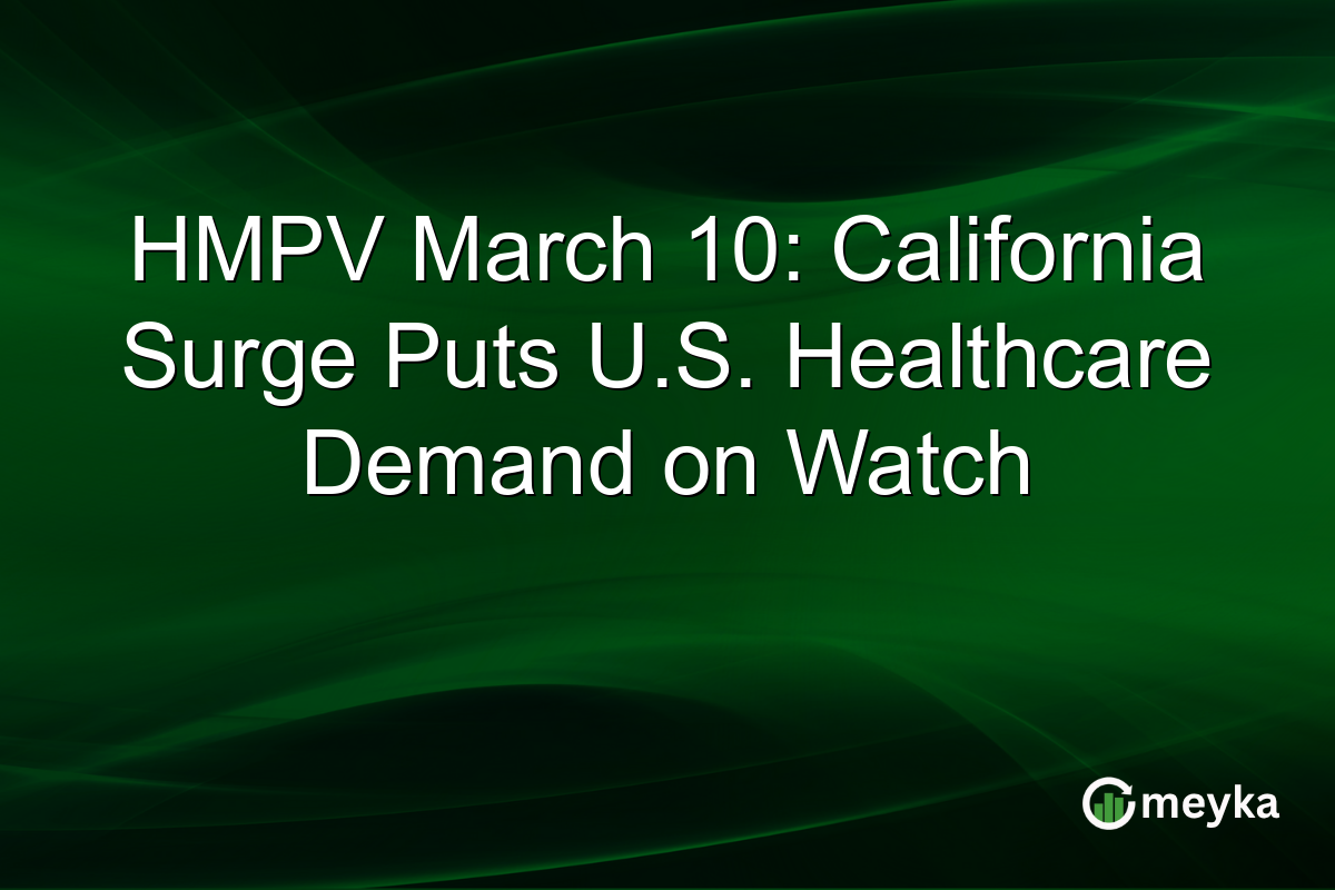 HMPV March 10: California Surge Puts U.S. Healthcare Demand on Watch