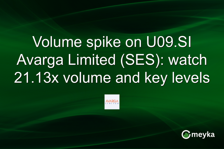 Volume spike on U09.SI Avarga Limited (SES): watch 21.13x volume and key levels