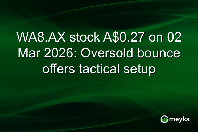 WA8.AX stock A$0.27 on 02 Mar 2026: Oversold bounce offers tactical setup
