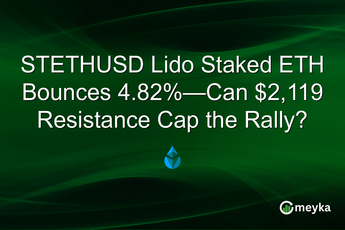STETHUSD Lido Staked ETH Bounces 4.82%—Can $2,119 Resistance Cap the Rally?