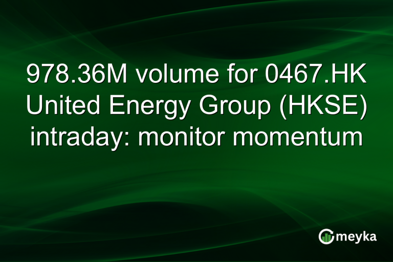 978.36M volume for 0467.HK United Energy Group (HKSE) intraday: monitor momentum