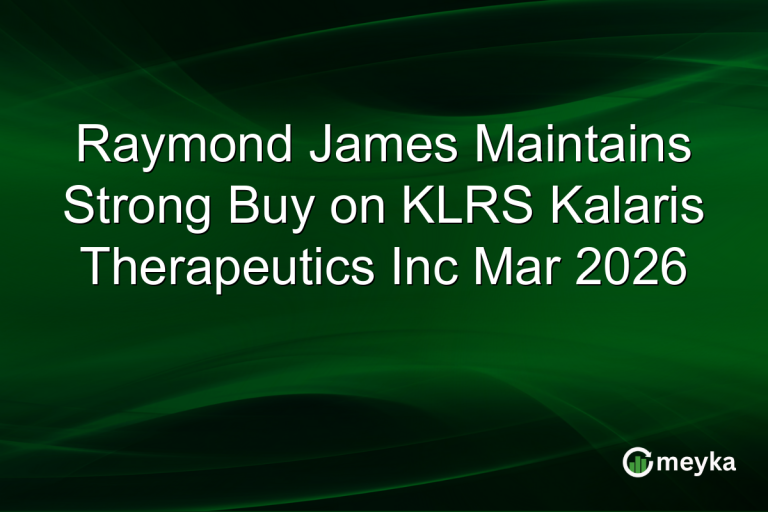 Raymond James Maintains Strong Buy on KLRS Kalaris Therapeutics Inc Mar 2026