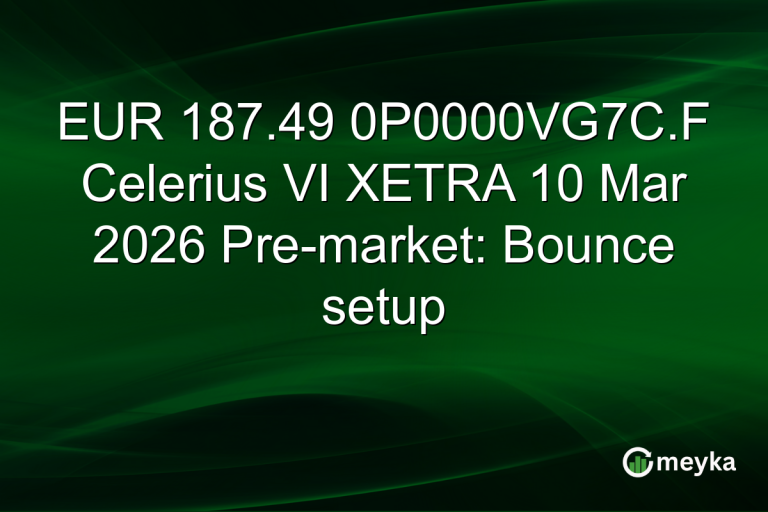 EUR 187.49 0P0000VG7C.F Celerius VI XETRA 10 Mar 2026 Pre-market: Bounce setup