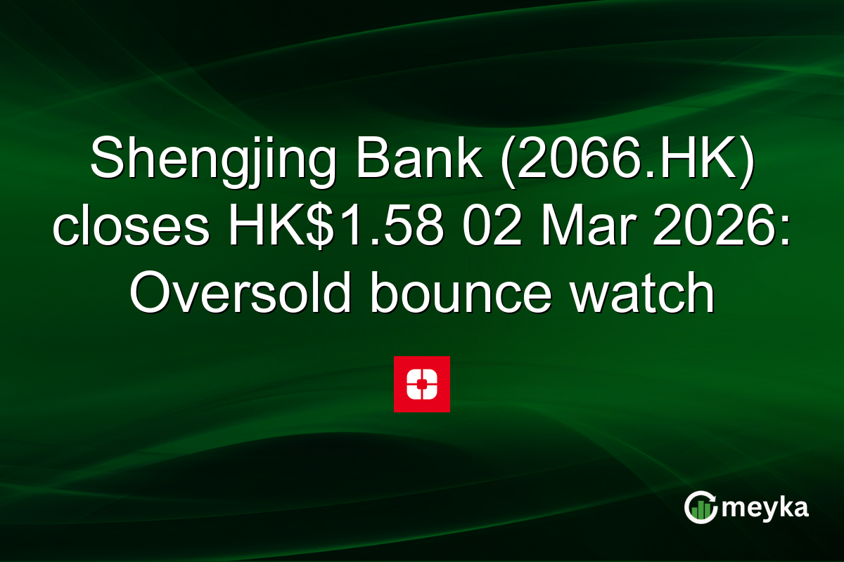 Shengjing Bank (2066.HK) closes HK$1.58 02 Mar 2026: Oversold bounce watch