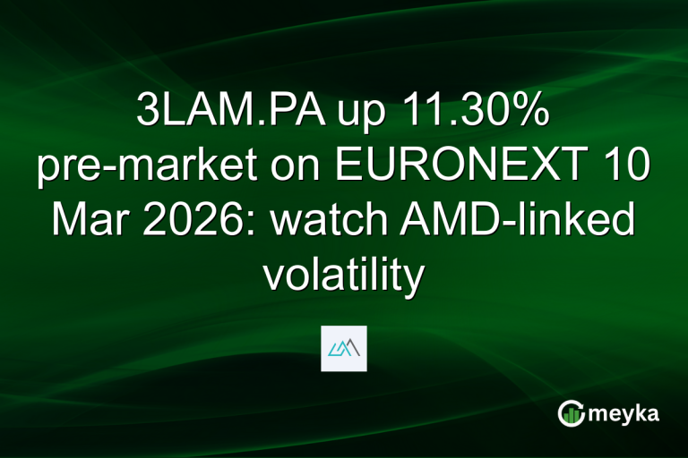 3LAM.PA up 11.30% pre-market on EURONEXT 10 Mar 2026: watch AMD-linked volatility
