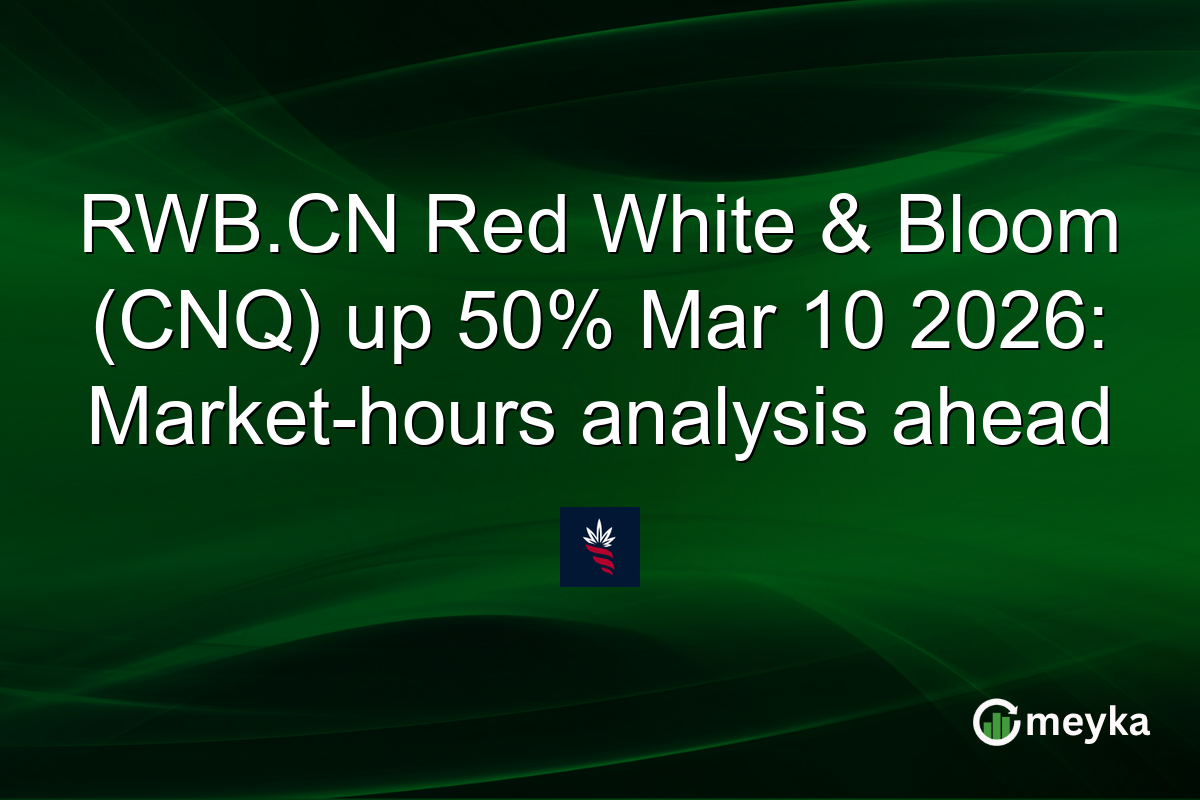 RWB.CN Red White & Bloom (CNQ) up 50% Mar 10 2026: Market-hours analysis ahead