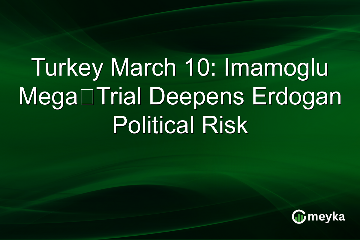 Turkey March 10: Imamoglu Mega‑Trial Deepens Erdogan Political Risk