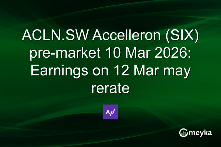 ACLN.SW Accelleron (SIX) pre-market 10 Mar 2026: Earnings on 12 Mar may rerate