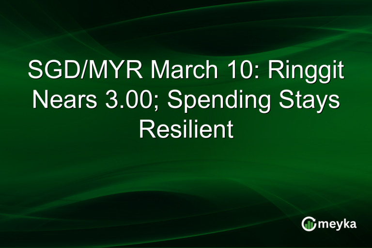 SGD/MYR March 10: Ringgit Nears 3.00; Spending Stays Resilient