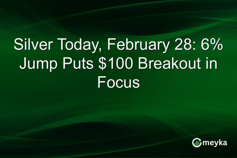 Silver Today, February 28: 6% Jump Puts $100 Breakout in Focus