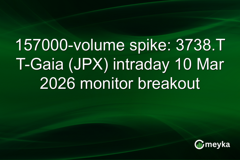 157000-volume spike: 3738.T T-Gaia (JPX) intraday 10 Mar 2026 monitor breakout