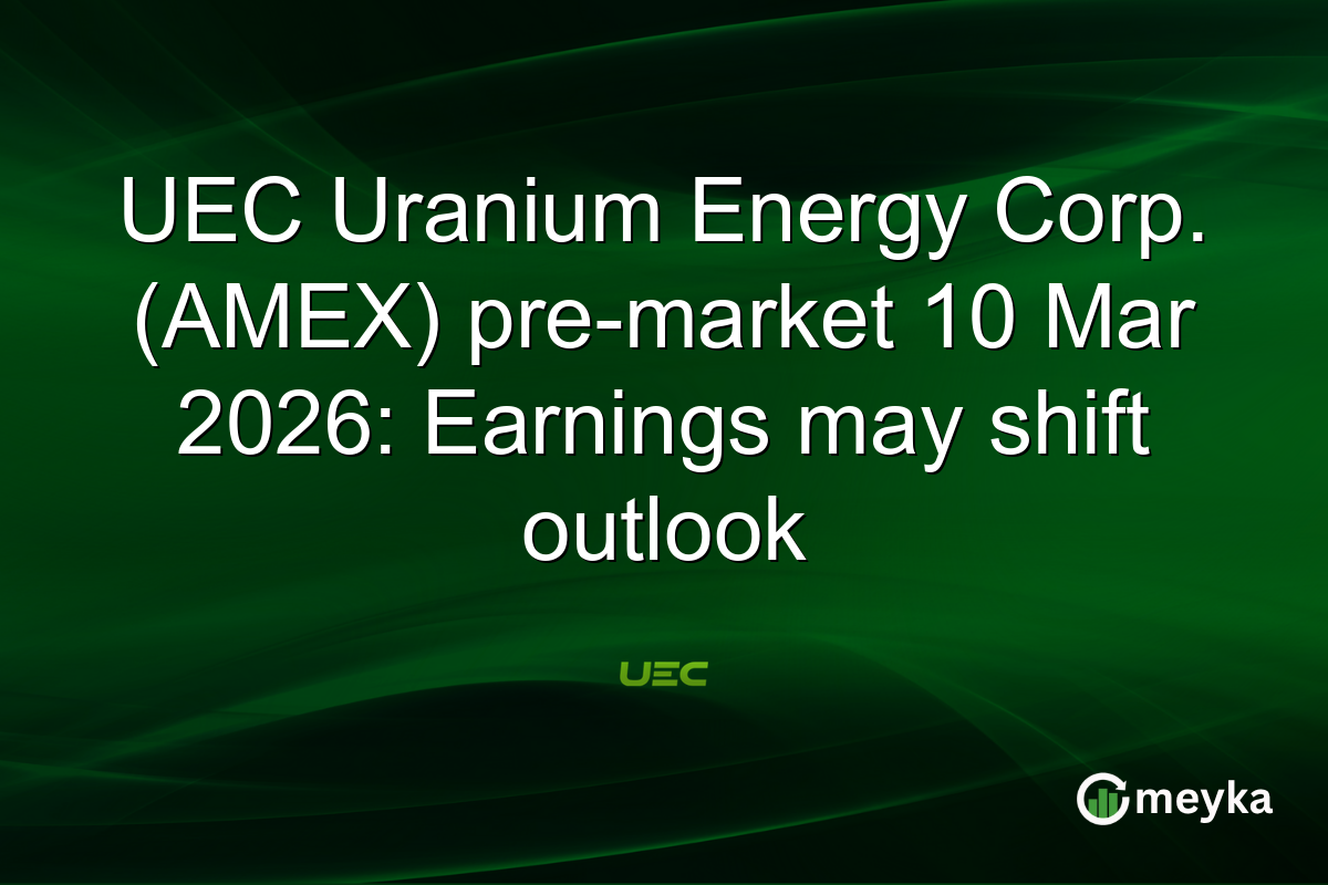 UEC Uranium Energy Corp. (AMEX) pre-market 10 Mar 2026: Earnings may shift outlook