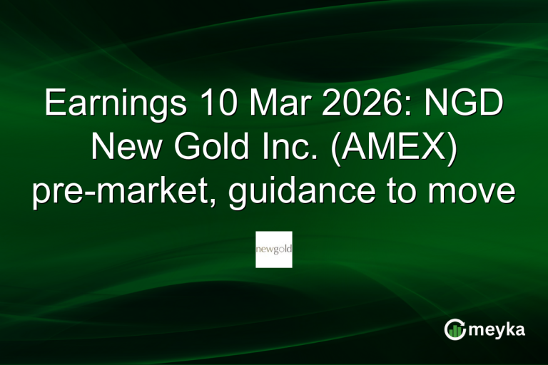 Earnings 10 Mar 2026: NGD New Gold Inc. (AMEX) pre-market, guidance to move