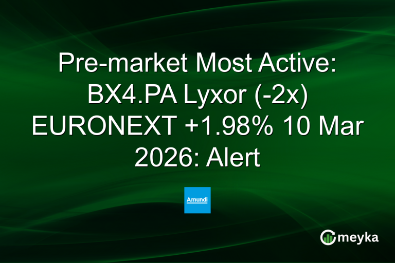 Pre-market Most Active: BX4.PA Lyxor (-2x) EURONEXT +1.98% 10 Mar 2026: Alert