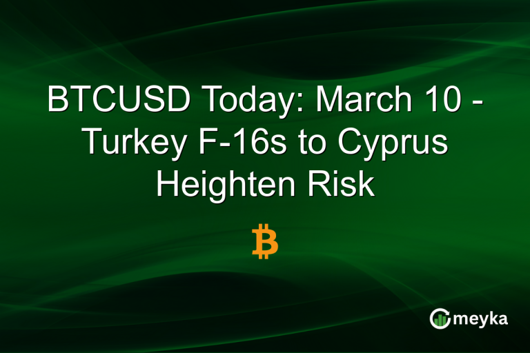 BTCUSD Today: March 10 - Turkey F-16s to Cyprus Heighten Risk