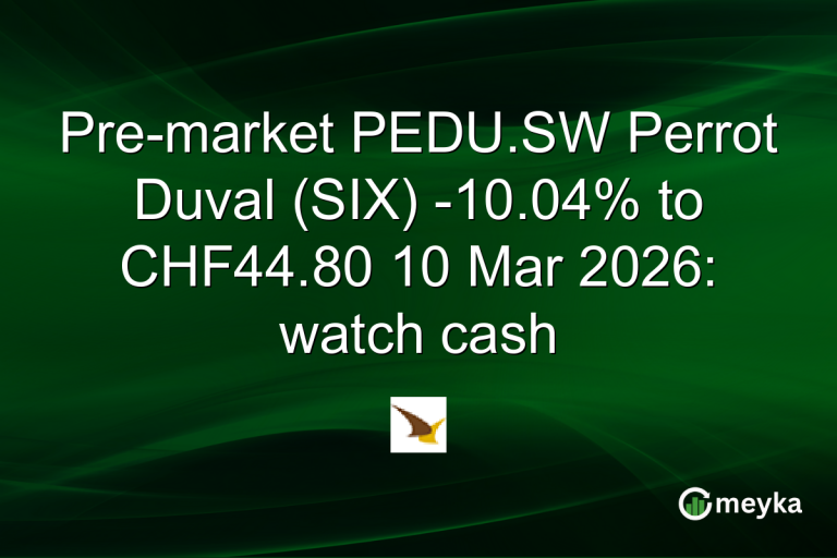 Pre-market PEDU.SW Perrot Duval (SIX) -10.04% to CHF44.80 10 Mar 2026: watch cash