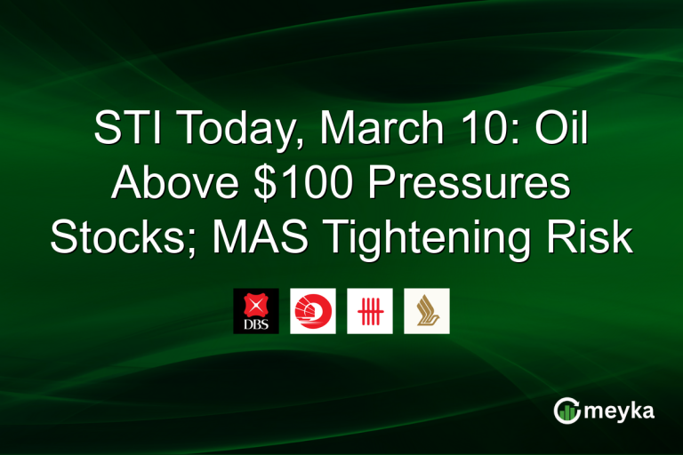 STI Today, March 10: Oil Above $100 Pressures Stocks; MAS Tightening Risk