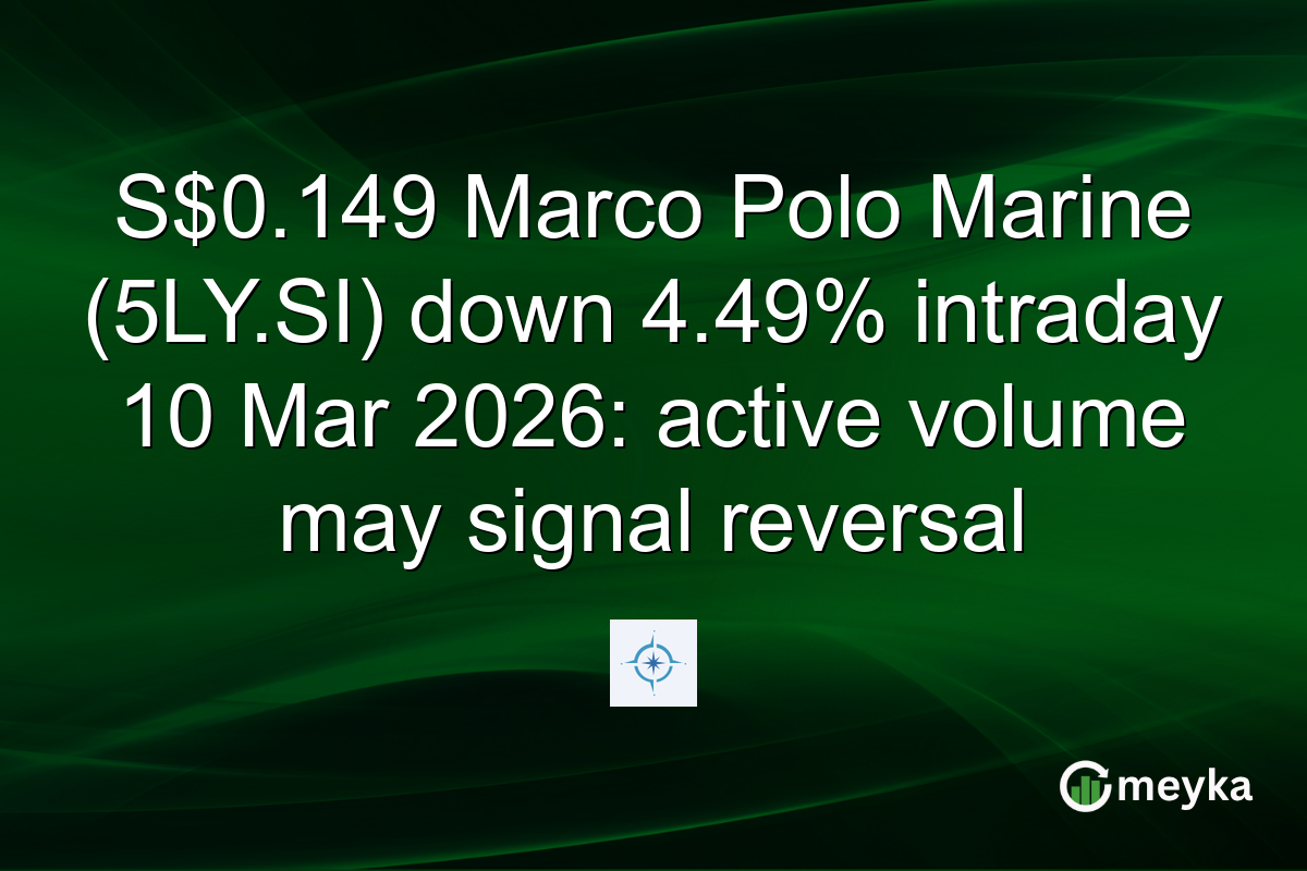 S$0.149 Marco Polo Marine (5LY.SI) down 4.49% intraday 10 Mar 2026: active volume may signal reversal