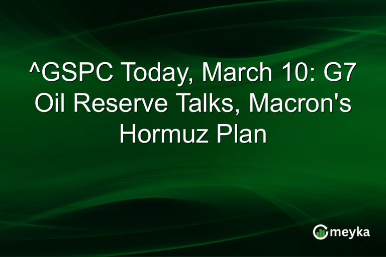 ^GSPC Today, March 10: G7 Oil Reserve Talks, Macron's Hormuz Plan