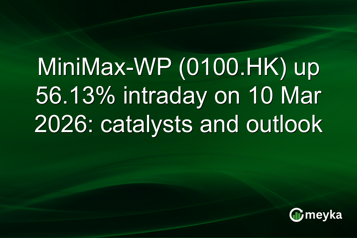 MiniMax-WP (0100.HK) up 56.13% intraday on 10 Mar 2026: catalysts and outlook