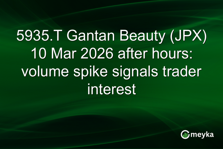 5935.T Gantan Beauty (JPX) 10 Mar 2026 after hours: volume spike signals trader interest