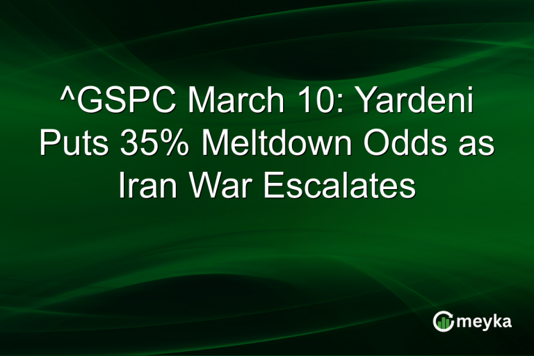 ^GSPC March 10: Yardeni Puts 35% Meltdown Odds as Iran War Escalates