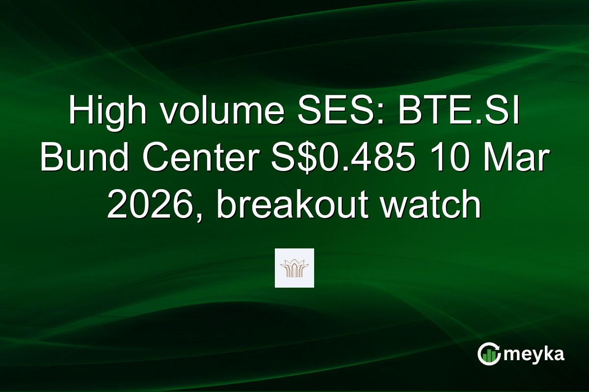 High volume SES: BTE.SI Bund Center S$0.485 10 Mar 2026, breakout watch