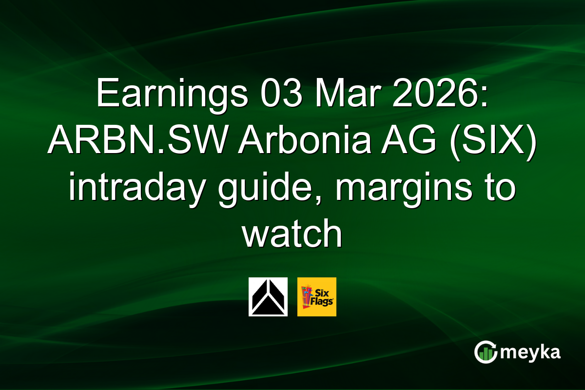 Earnings 03 Mar 2026: ARBN.SW Arbonia AG (SIX) intraday guide, margins to watch