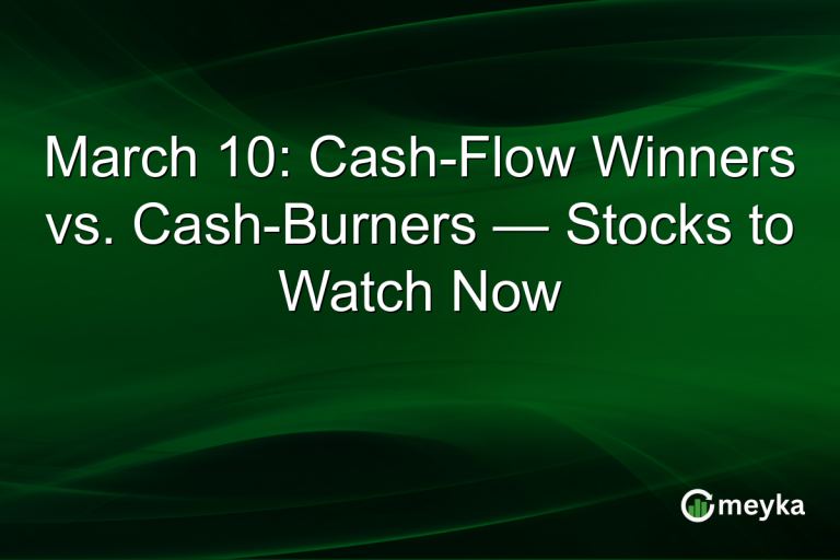 March 10: Cash-Flow Winners vs. Cash-Burners — Stocks to Watch Now
