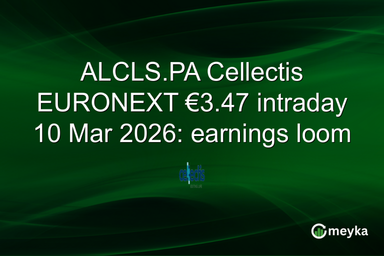 ALCLS.PA Cellectis EURONEXT €3.47 intraday 10 Mar 2026: earnings loom